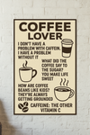 Wall art / posters with coffee quotes